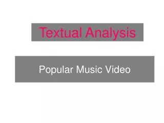 Popular Music Video