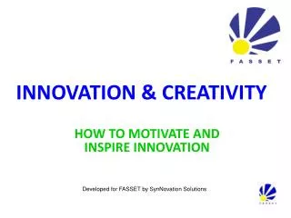 INNOVATION &amp; CREATIVITY
