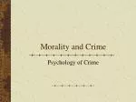Morality and Crime - slide 1
