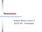 Monetarism - slide 1