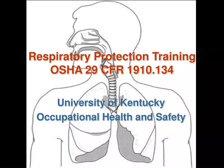 respiratory protection training osha 29 cfr 1910 134