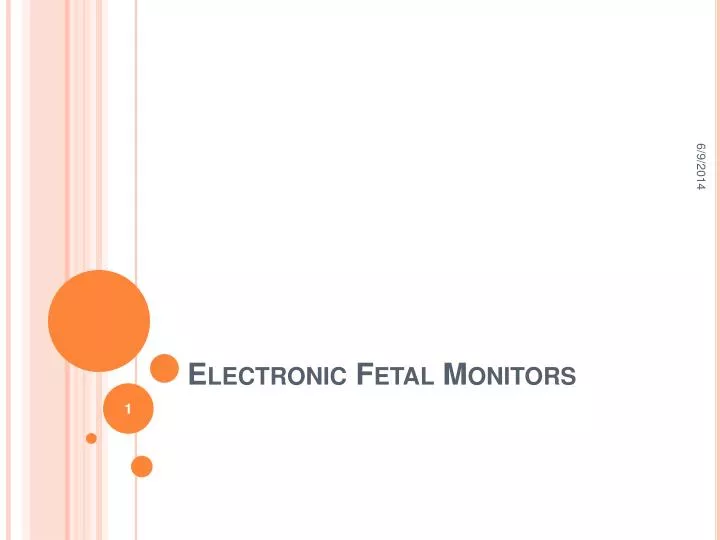 electronic fetal monitors
