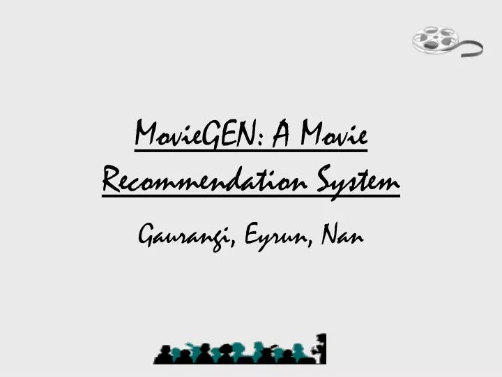 moviegen a movie recommendation system