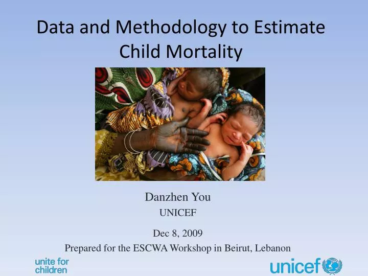 data and methodology to estimate child mortality