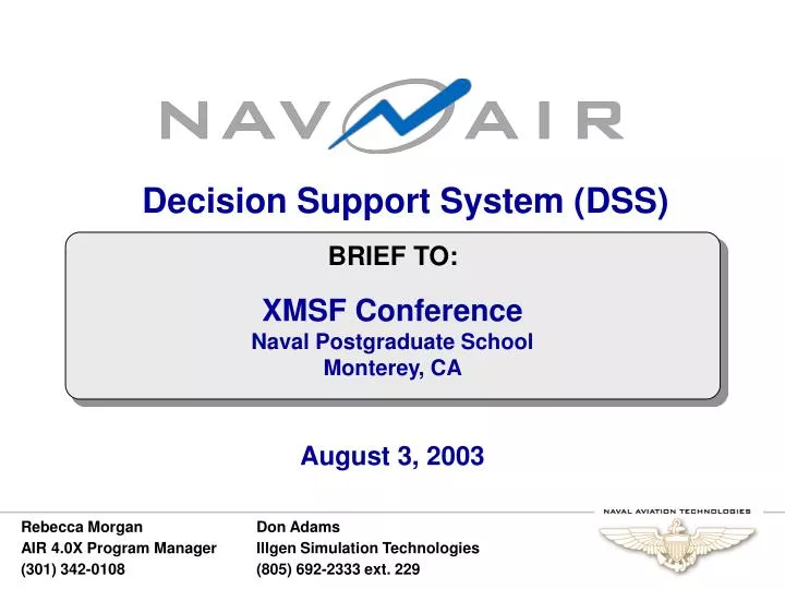 decision support system dss