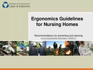 Ergonomics Guidelines for Nursing Homes