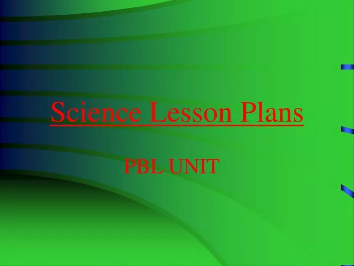 science lesson plans