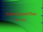 Science Lesson Plans - slide 1