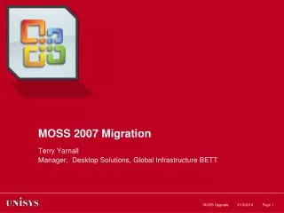 MOSS 2007 Migration