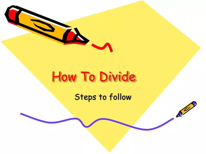 how to divide