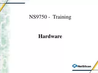 NS9750 - Training Hardware