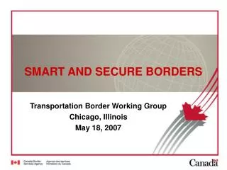 SMART AND SECURE BORDERS