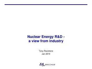 Nuclear Energy R&amp;D - a view from industry