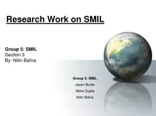Research Work on SMIL