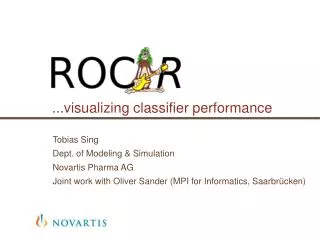 ...visualizing classifier performance