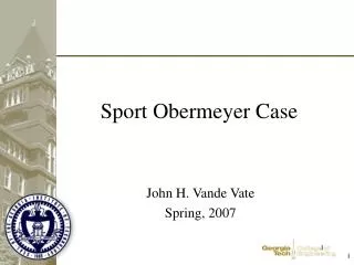 Sport Obermeyer Case