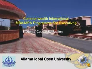 Commonwealth International MBA/MPA Programme For Executives