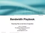 Bandwidth Playbook - slide 1