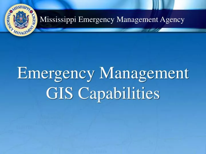mississippi emergency management agency