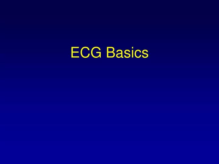 ecg basics