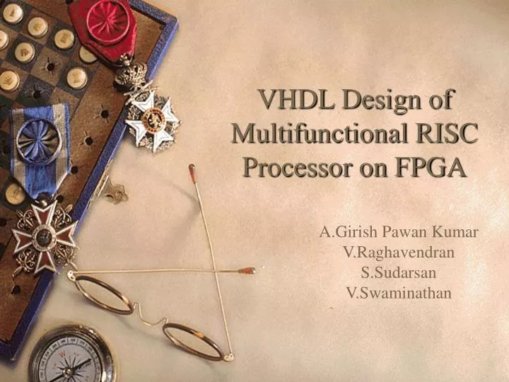 vhdl design of multifunctional risc processor on fpga