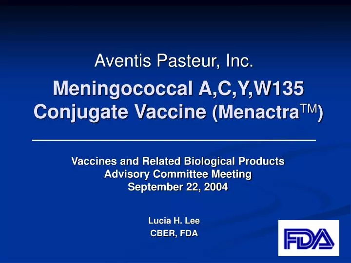 meningococcal a c y w135 conjugate vaccine menactra tm