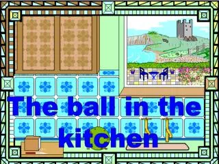 The ball in the kitchen