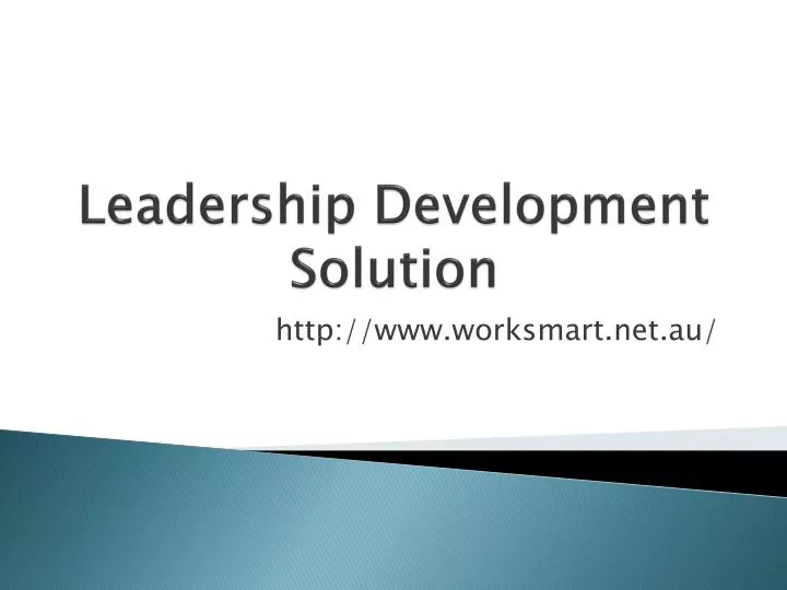 leadership development solution