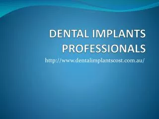 Lowest Dental Implants Cost