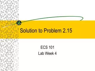 Solution to Problem 2.15