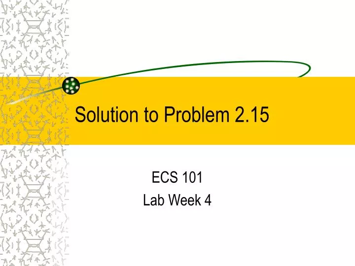 solution to problem 2 15