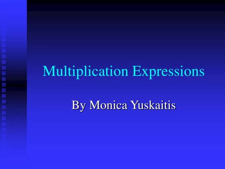multiplication expressions