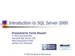 PPT - Introduction to SQL Server and MySQL PowerPoint Presentation ...