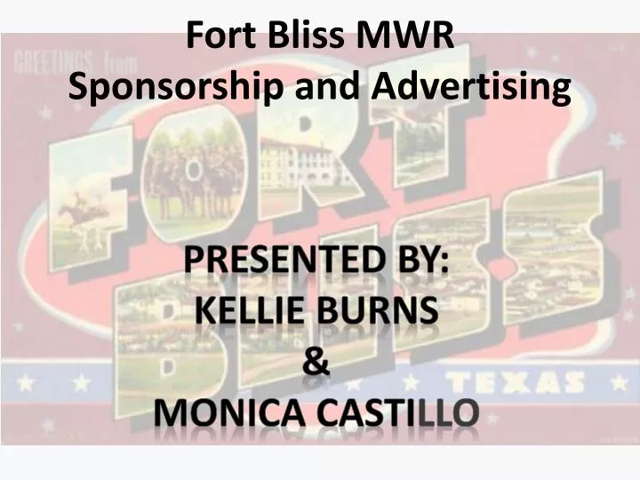 fort bliss mwr sponsorship and advertising