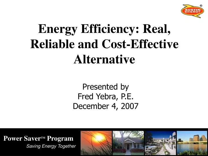 energy efficiency real reliable and cost effective alternative