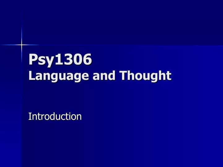 psy1306 language and thought