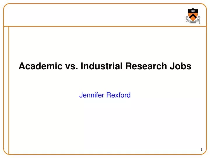 academic vs industrial research jobs