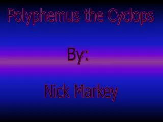 Polyphemus the Cyclops