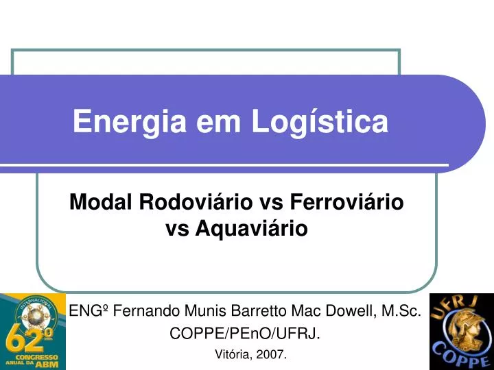 energia em log stica