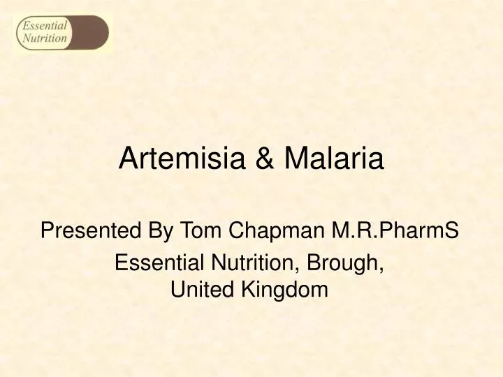 artemisia malaria