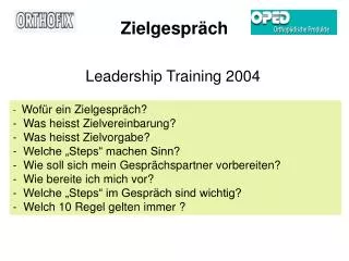 zielgespr ch