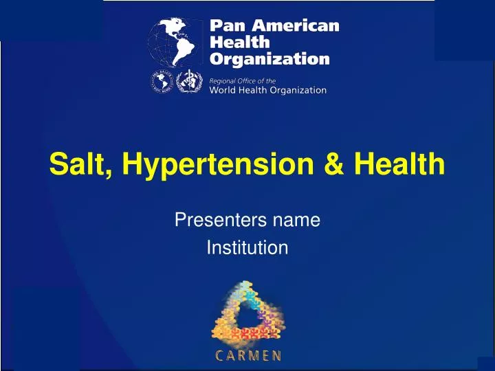 salt hypertension health