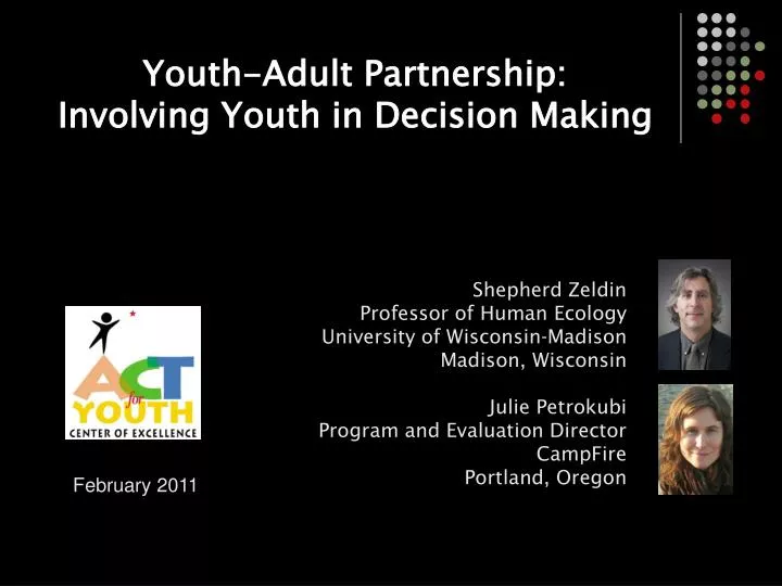 youth adult partnership involving youth in decision making