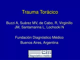 Trauma Torácico