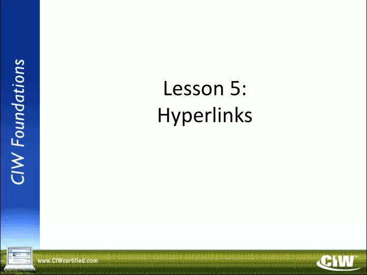 lesson 5 hyperlinks