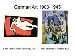 German Art 1900-1945