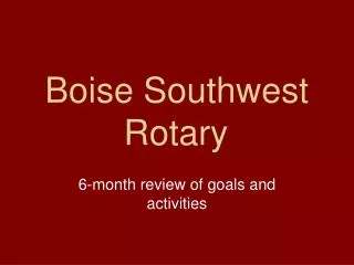 Boise Southwest Rotary