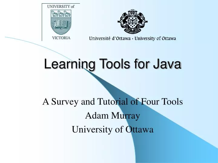 learning tools for java