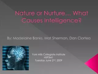 Nature or Nurture… What Causes Intelligence?