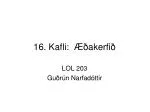 16. Kafli: Æðakerfið - slide 1